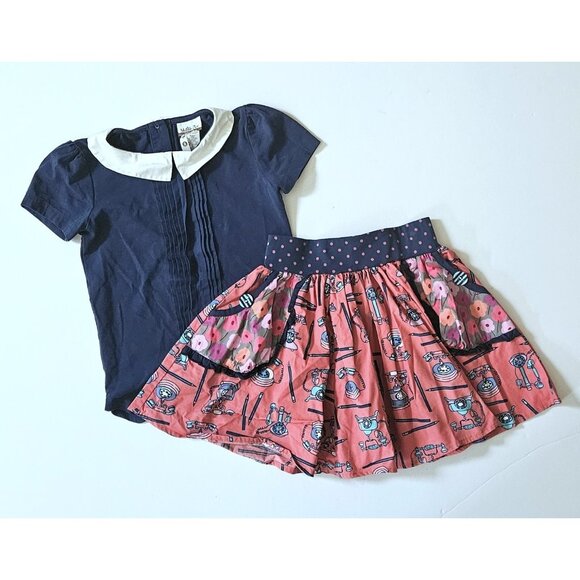 Matilda Jane 6 Friends Forever Hold The Phone Skirt Top Set - Picture 1 of 3